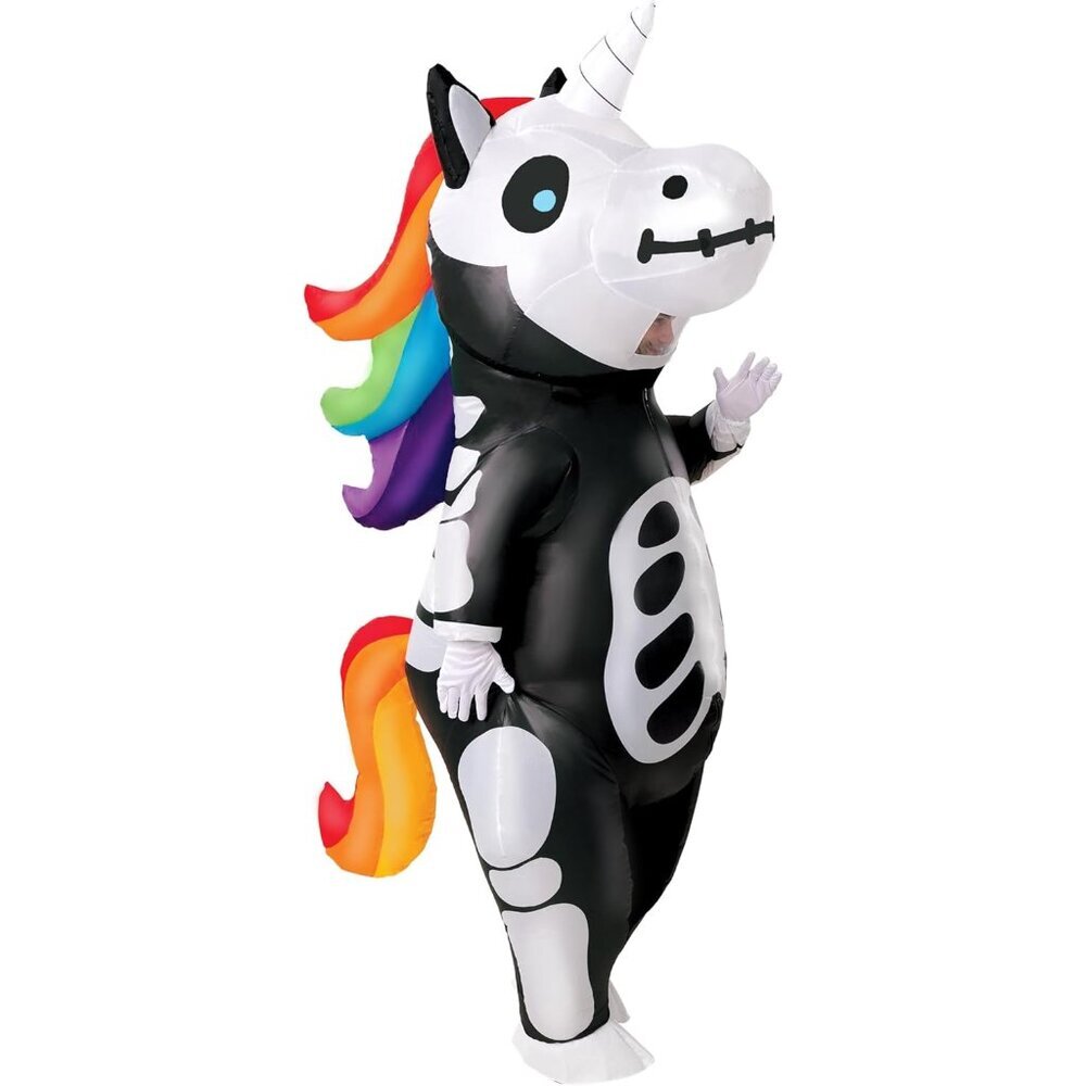 Halloween Inflatable Costume, Full Body Unicorn Blow Up Costume for Adult Holida
